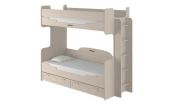 Соната Кровать двухъярусная ИД 01.164 (Дуб млечный) Фабрика мебели "Интеди"