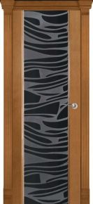 Межкомнатная дверь "Палермо 3" (стекло Раунда)