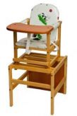 Деревянный детский стол стул трансформер для кормления Октябренок
