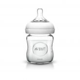 Бутылочка для кормления Авент 120 мл стекло "Natural" от 0 до 6 месяцев Philips AVENT