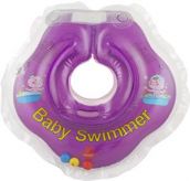 Круг на шею "BabySwimmer" 3-12 кг с погремушкой Baby Swimmer