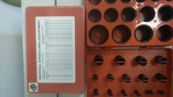 Набор колец резиновых O-RING (сечение в дюймах) красный бокс 382 шт