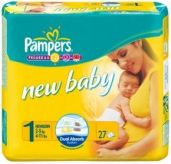 Одноразовые подгузники Pampers New baby Newborn 2-5 кг 27 шт Pampers