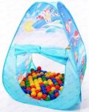 Игровой домик для ребенка Ocean треугольный с мячиками (100шт) CВН-01-А