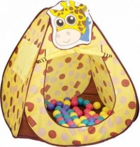Детский игровой домик Giraffe с мячиками (100 шт)